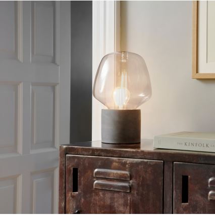 Nordlux - Lampa stołowa CHRISTINA 1xE27/25W/230V beton/szara