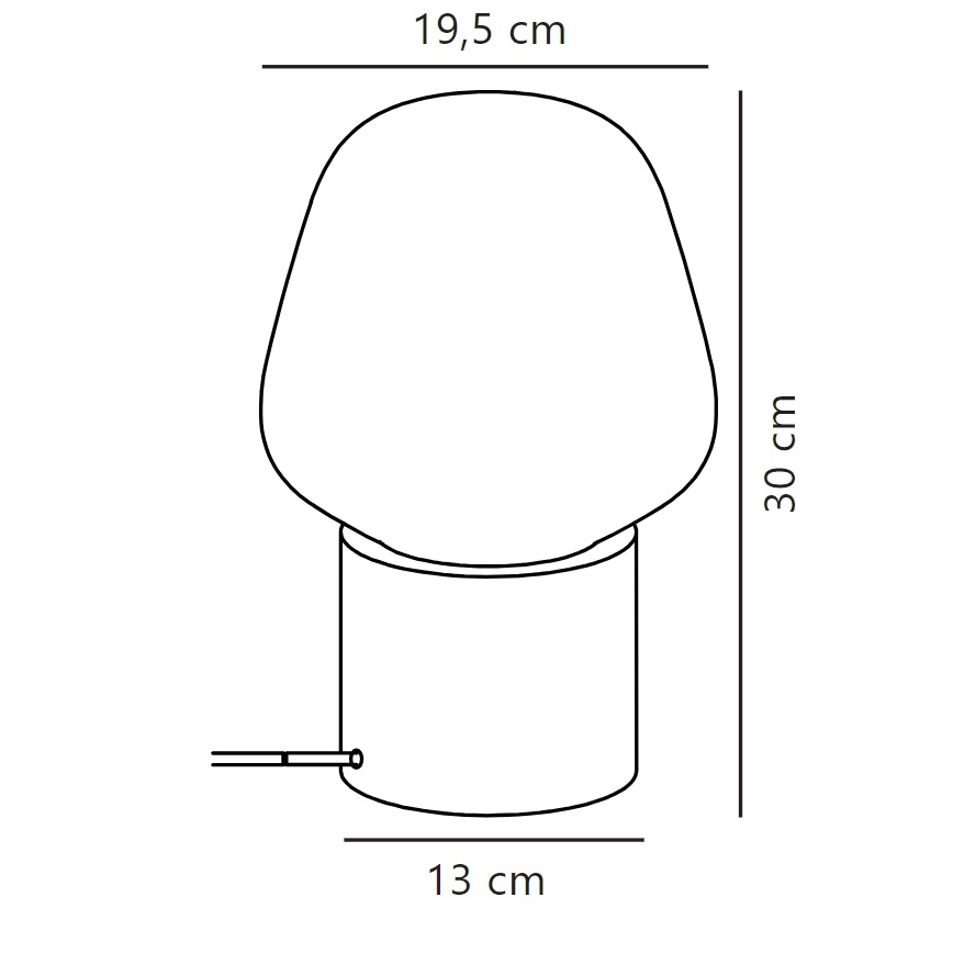 Nordlux - Lampa stołowa CHRISTINA 1xE27/25W/230V figowiec