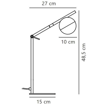 Nordlux - Lampa stołowa CONTINA 1xG9/5W/230V czarna