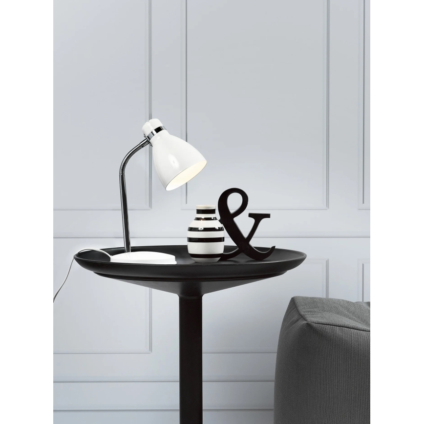 Nordlux - Lampa stołowa CYCLONE 1xE14/15W/230V biała