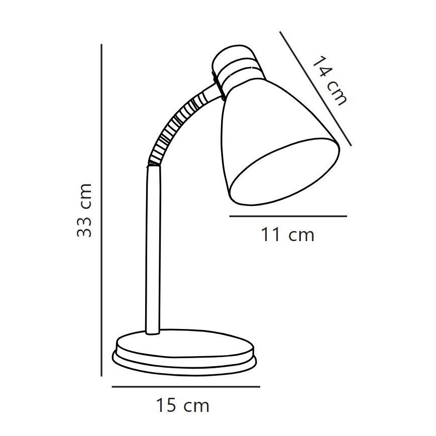 Nordlux - Lampa stołowa CYCLONE 1xE14/15W/230V biała