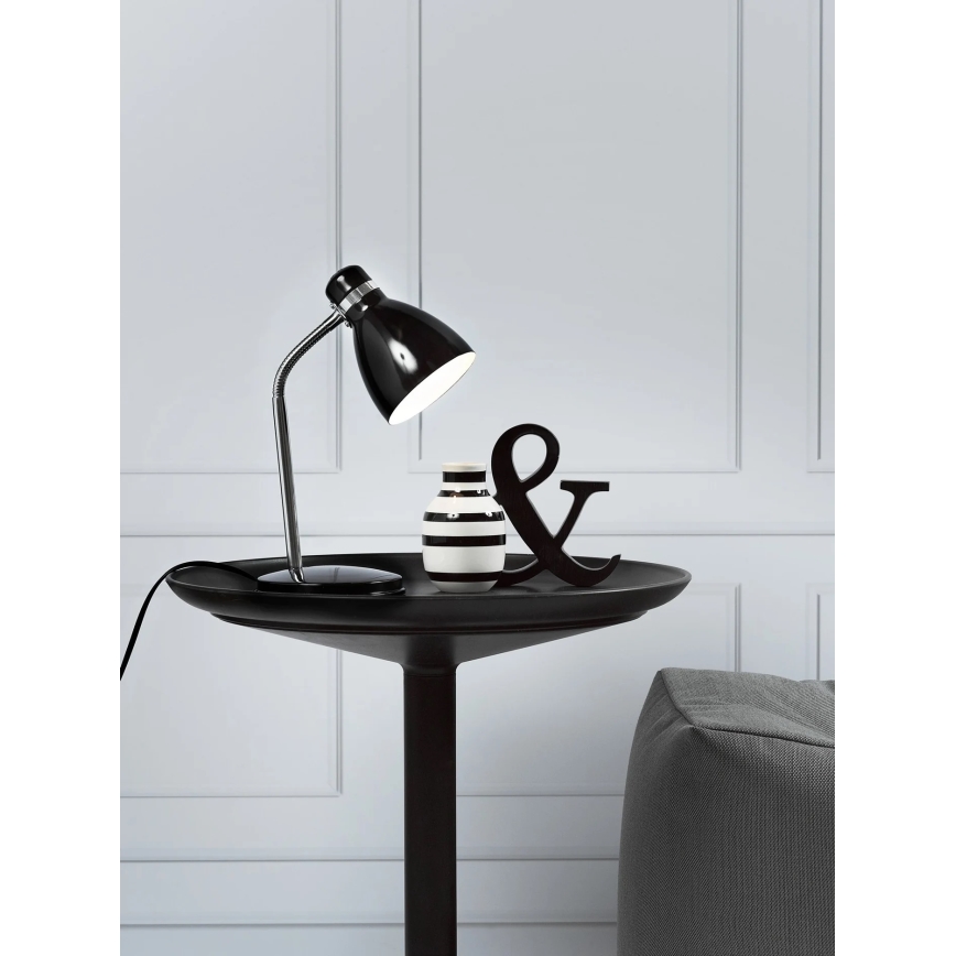 Nordlux - Lampa stołowa CYCLONE 1xE14/15W/230V czarna