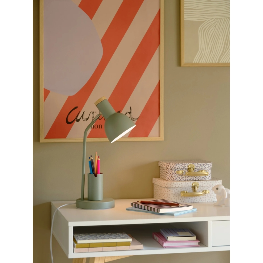 Nordlux - Lampa stołowa DEVONE 1xE27/15W/230V zielona
