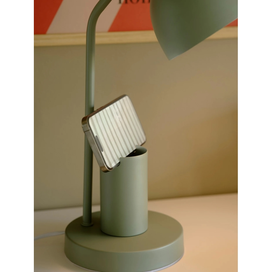 Nordlux - Lampa stołowa DEVONE 1xE27/15W/230V zielona