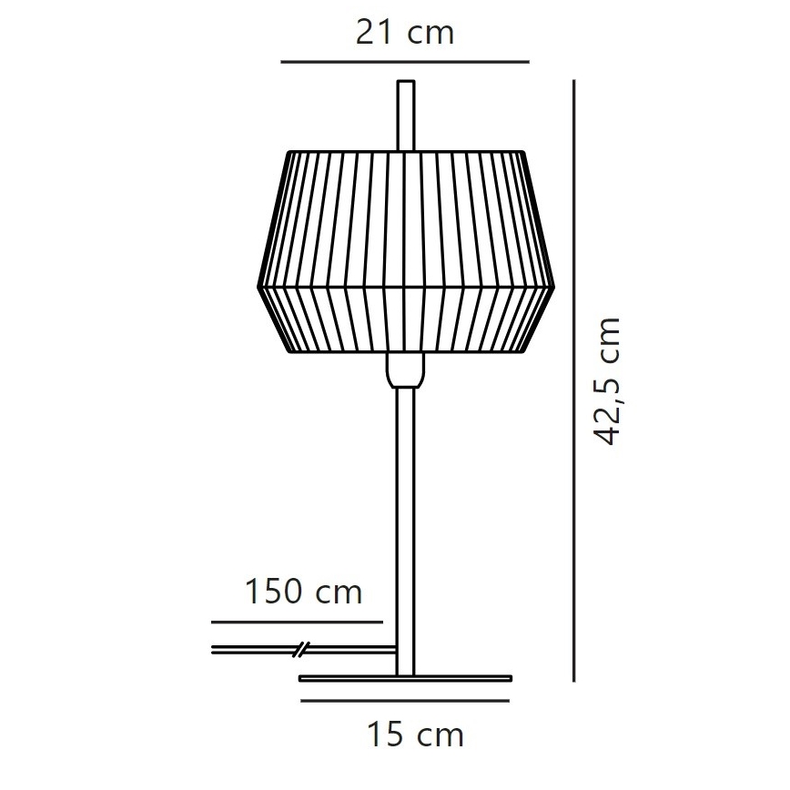 Nordlux - Lampa stołowa DICTE 1xE14/40W/230V beżowy/czarny