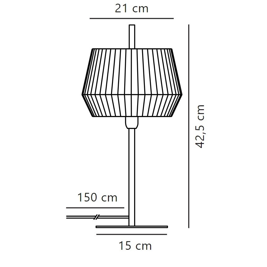 Nordlux - Lampa stołowa DICTE 1xE14/40W/230V biały/czarny
