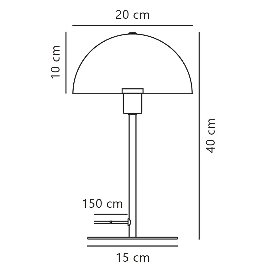 Nordlux - Lampa stołowa ELLEN 1xE14/40W/230V biały