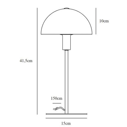 Nordlux - Lampa stołowa ELLEN 1xE14/40W/230V złota/biała