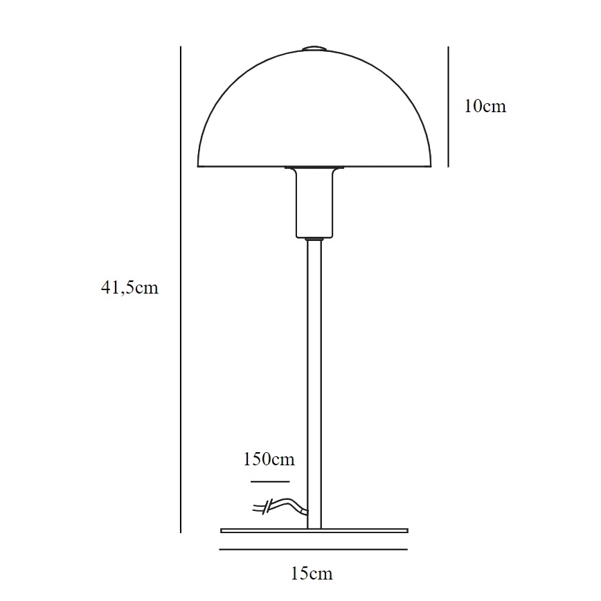 Nordlux - Lampa stołowa ELLEN 1xE14/40W/230V złota/biała