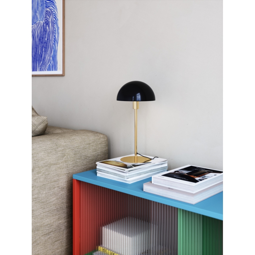 Nordlux - Lampa stołowa ELLEN 1xE14/40W/230V złota/czarna