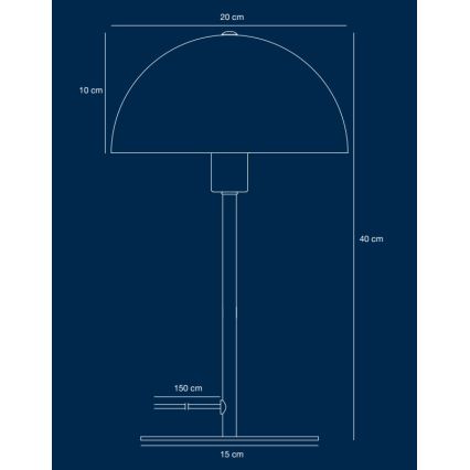Nordlux - Lampa stołowa ELLEN 1xE14/40W/230V złota/czarna