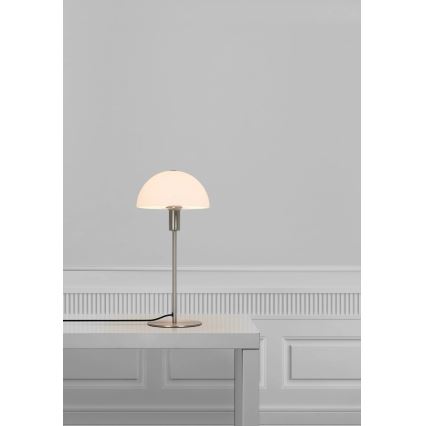 Nordlux - Lampa stołowa ELLEN ELLEN 1xE14/40W/230V matowy chrom/biały