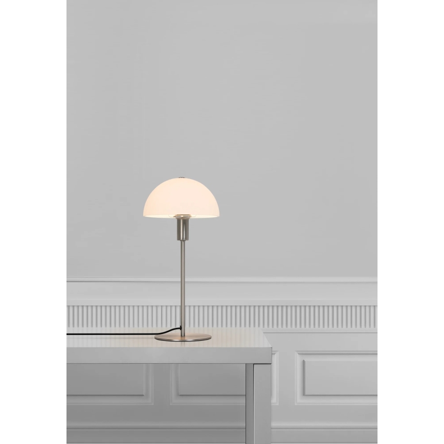 Nordlux - Lampa stołowa ELLEN ELLEN 1xE14/40W/230V matowy chrom/biały