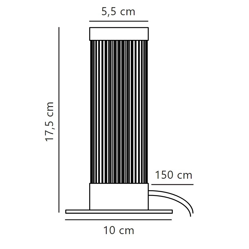 Nordlux - Lampa stołowa GALLOWAY 1xE27/40W/230V