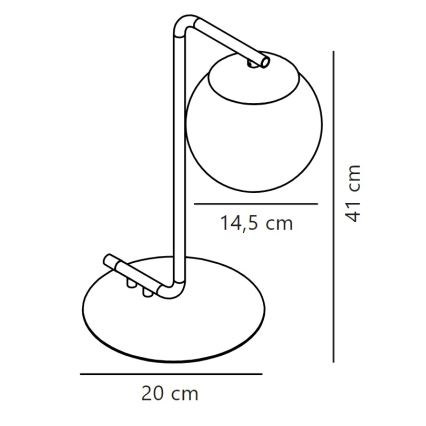 Nordlux - Lampa stołowa GRANT 1xE14/40W/230V złota