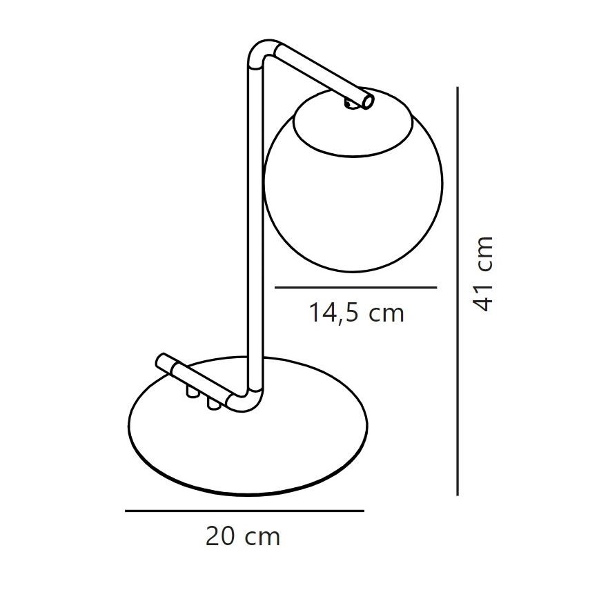 Nordlux - Lampa stołowa GRANT 1xE14/40W/230V złota