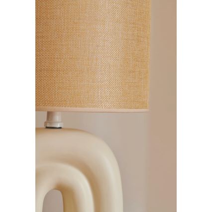 Nordlux - Lampa stołowa HAZE 1xE27/40W/230V beżowa