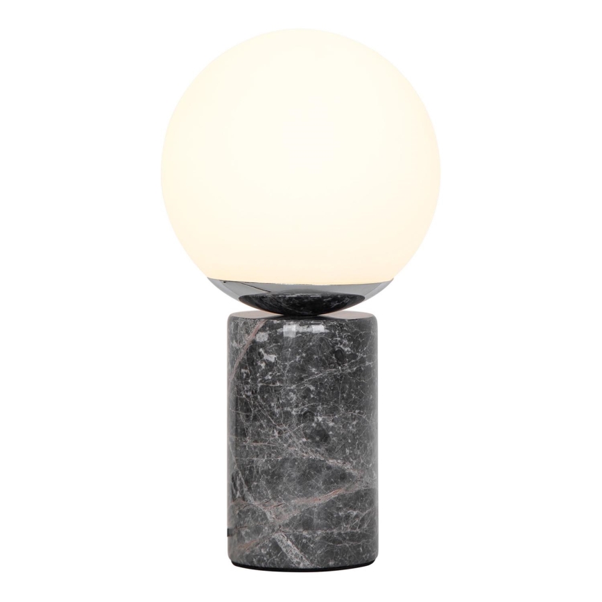 Nordlux - Lampa stołowa LILLY 1xE14/25W/230V marmur/szara