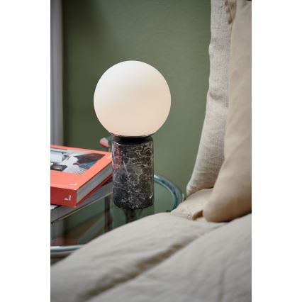 Nordlux - Lampa stołowa LILLY 1xE14/25W/230V marmur/szara