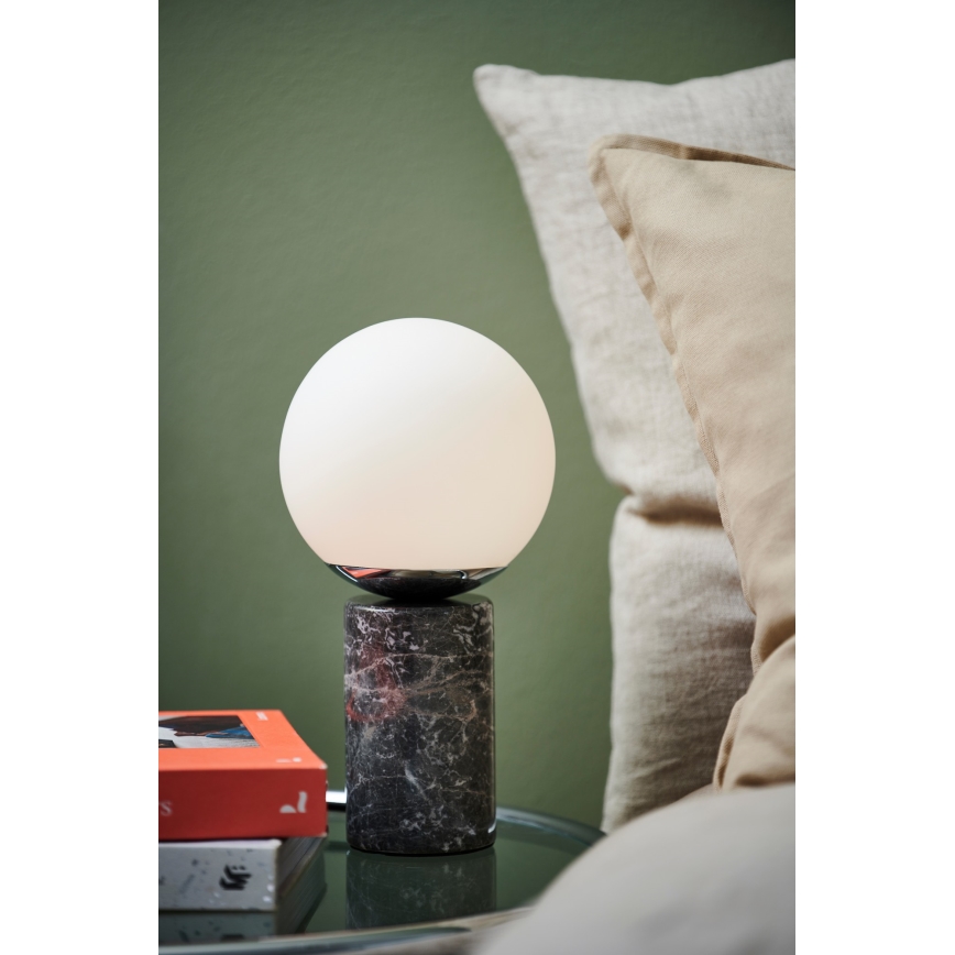 Nordlux - Lampa stołowa LILLY 1xE14/25W/230V marmur/szara