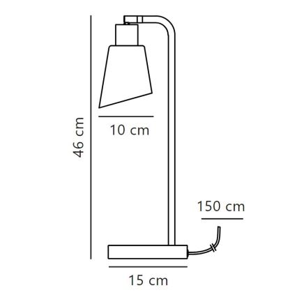 Nordlux - Lampa stołowa MOLLI 1xE14/25W/230V