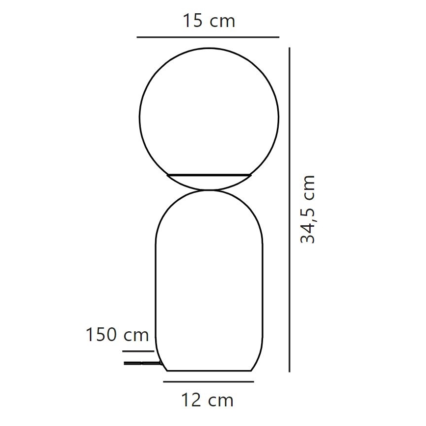Nordlux - Lampa stołowa NOTTI 1xE14/25W/230V brązowa