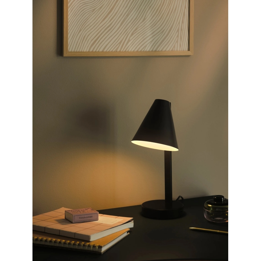 Nordlux - Lampa stołowa WILMER 1xE14/40W/230V czarna
