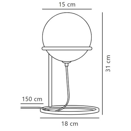 Nordlux - Lampa stołowa WILSON 1xG9/5W/230V czarna
