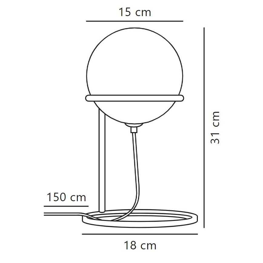 Nordlux - Lampa stołowa WILSON 1xG9/5W/230V czarna