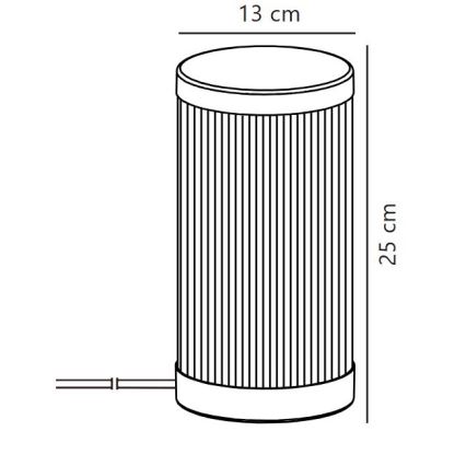 Nordlux - Lampa stołowa zewnętrzna COUPAR 1xE27/25W/230V czarna