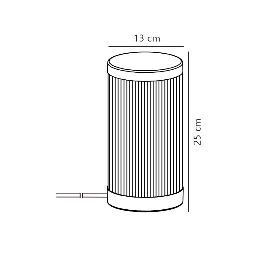 Nordlux - Lampa stołowa zewnętrzna COUPAR 1xE27/25W/230V czarna