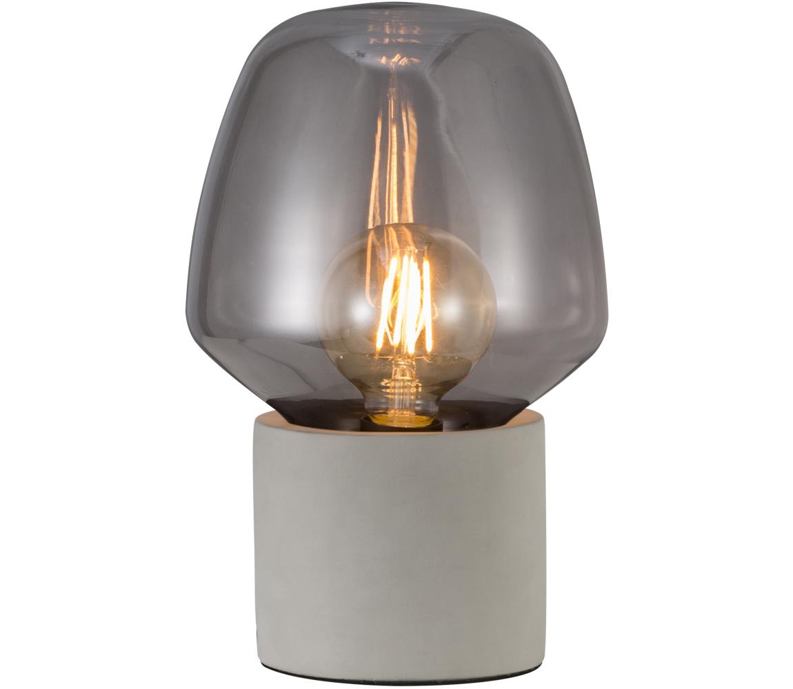 Nordlux - Lampa stołowa CHRISTINA 1xE27/25W/230V beton/czarna