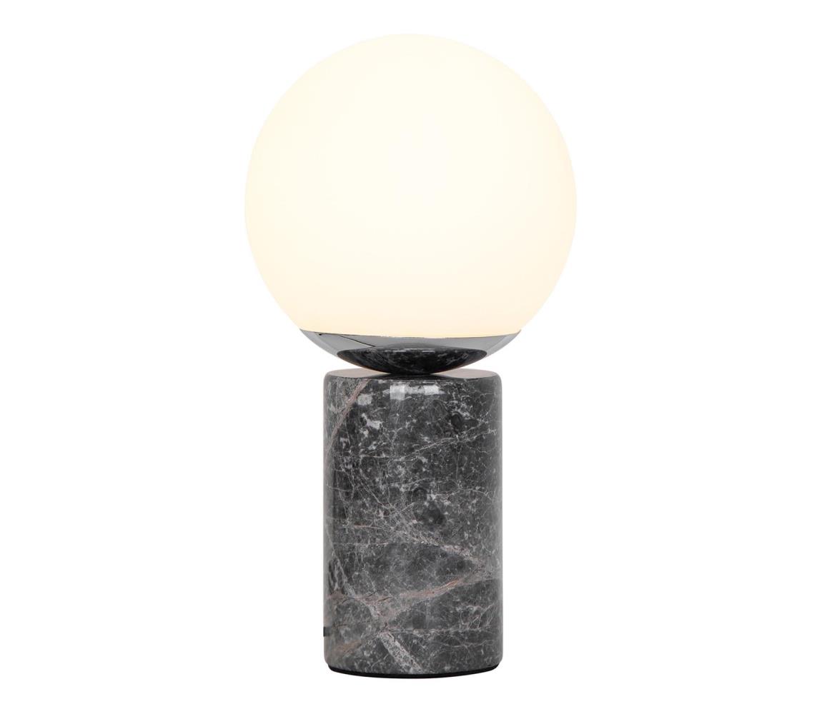 Nordlux - Lampa stołowa LILLY 1xE14/25W/230V marmur/szara