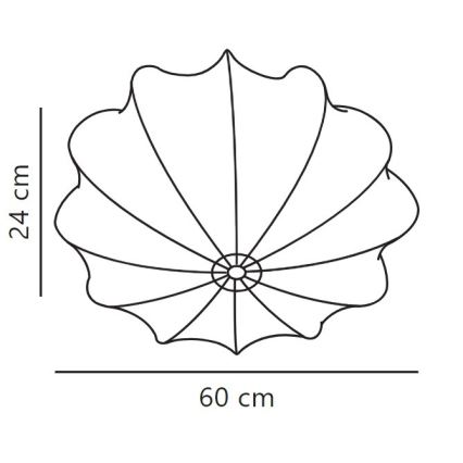Nordlux - Lampa sufitowa AERON 3xE27/25W/230V śr. 60 cm