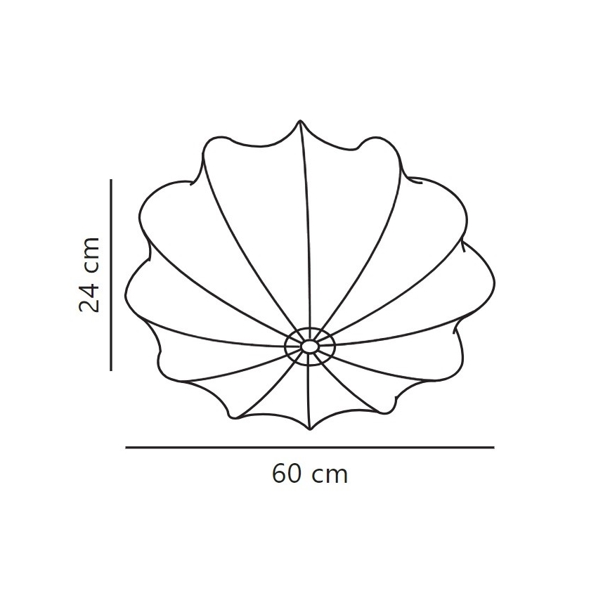 Nordlux - Lampa sufitowa AERON 3xE27/25W/230V śr. 60 cm