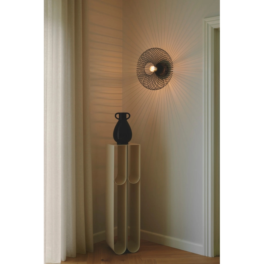 Nordlux - Lampa sufitowa BERONI 1xE27/60W/230V Ø 40,3 cm czarna