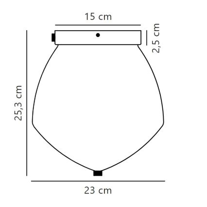 Nordlux - Lampa sufitowa ORBIFORM 1xE27/40W/230V złota