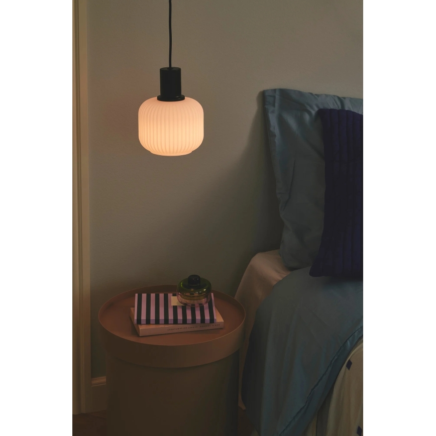 Nordlux - Lampa wisząca MILFORD na przewodzie 1xE27/40W/230V czarna