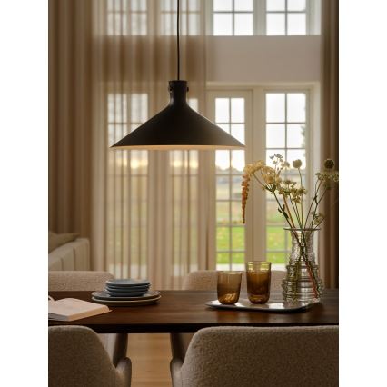 Nordlux - Lampa wisząca na lince DORINA 1xE27/60W/230V czarna