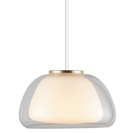 Nordlux - Lampa wisząca na lince JELLY 1xE27/40W/230V biała/przezroczysta śr. 39 cm