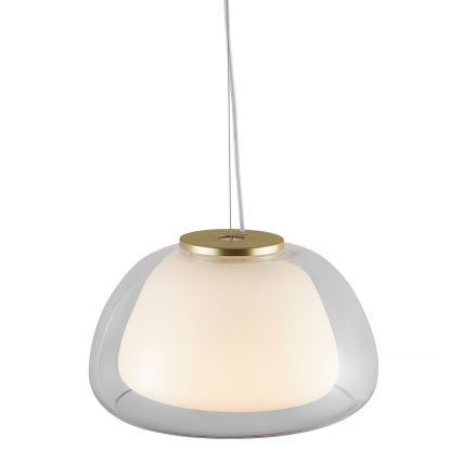 Nordlux - Lampa wisząca na lince JELLY 1xE27/40W/230V biała/przezroczysta śr. 39 cm