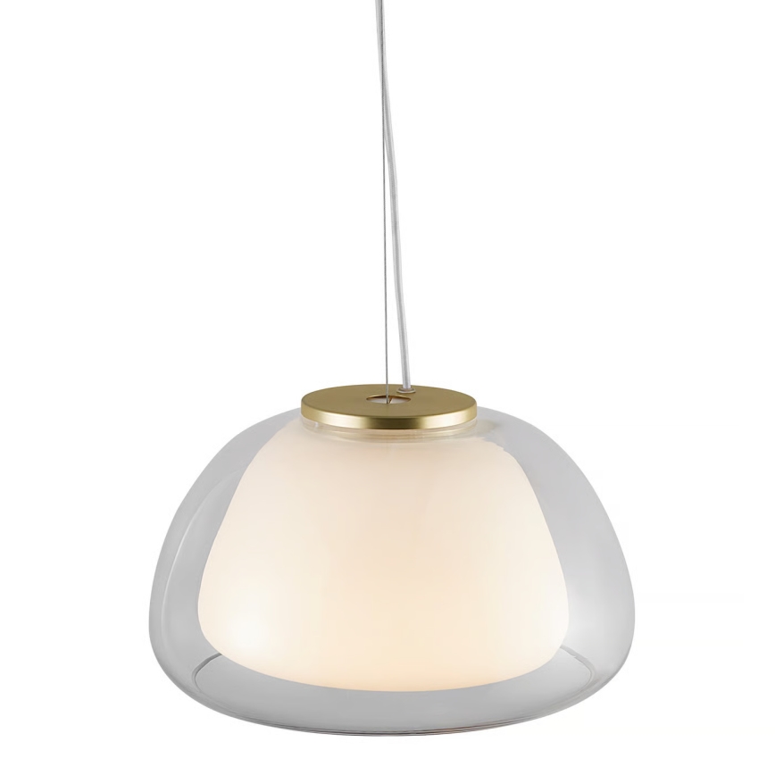 Nordlux - Lampa wisząca na lince JELLY 1xE27/40W/230V biała/przezroczysta śr. 39 cm