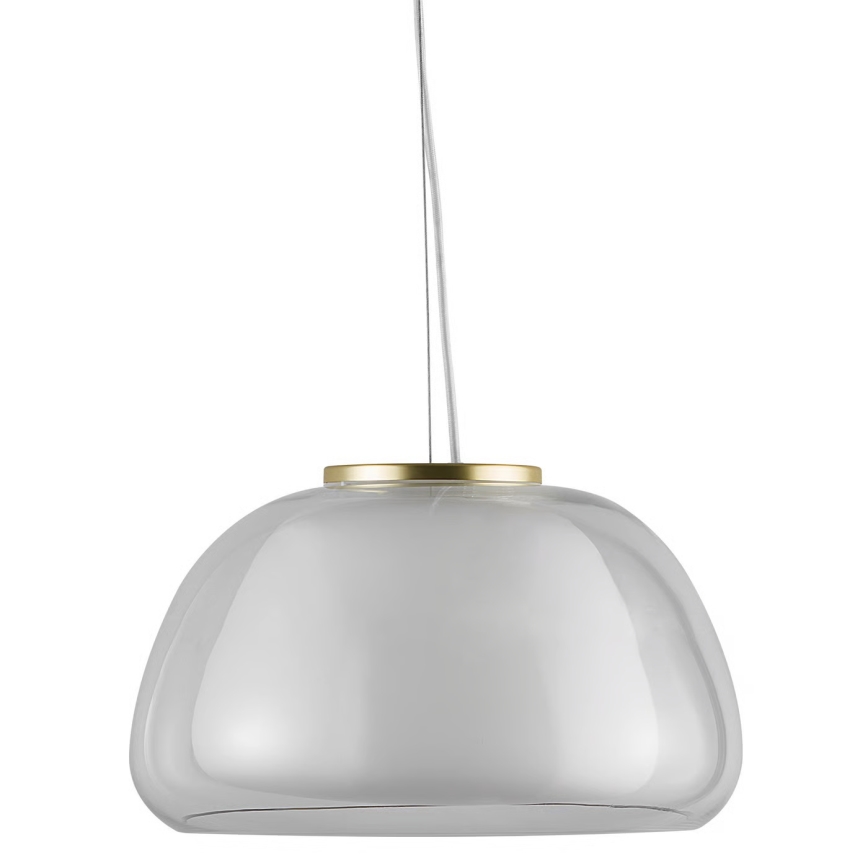 Nordlux - Lampa wisząca na lince JELLY 1xE27/40W/230V biała/przezroczysta śr. 39 cm