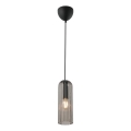Nordlux - Lampa wisząca na lince MIELLA 1xE27/25W/230V przydymiona