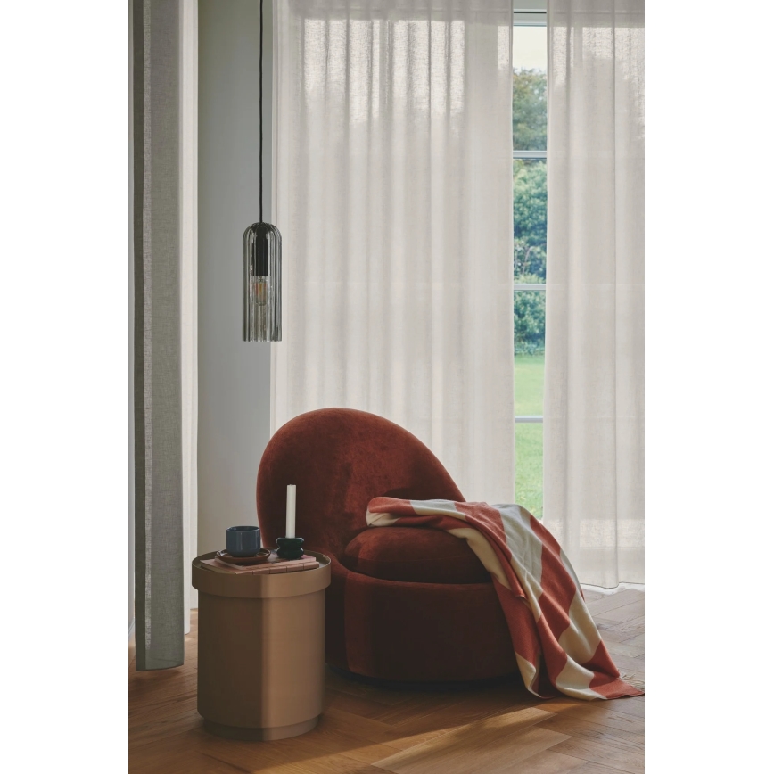 Nordlux - Lampa wisząca na lince MIELLA 1xE27/25W/230V przydymiona