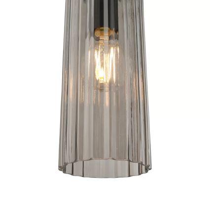 Nordlux - Lampa wisząca na lince MIELLA 1xE27/25W/230V przydymiona