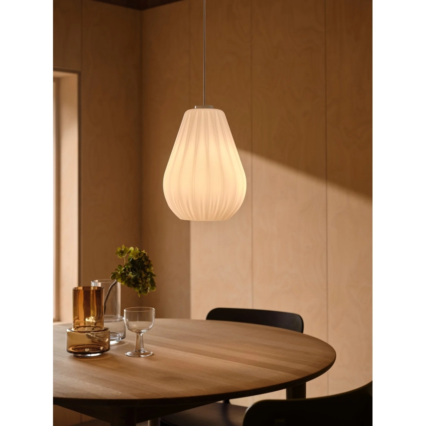 Nordlux - Lampa wisząca na lince SALLINO 1xE27/15W/230V Ø 24 cm biała