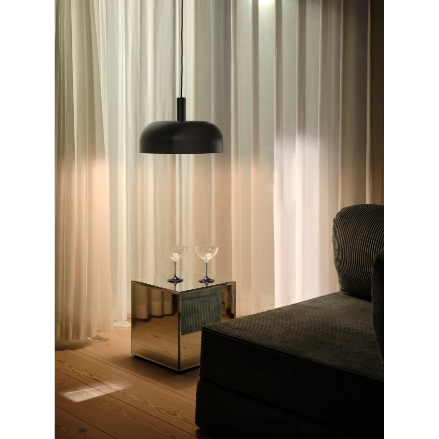 Nordlux - Lampa wisząca na lince SANDRO 1xE27/15W/230V, średnica 40 cm, czarna