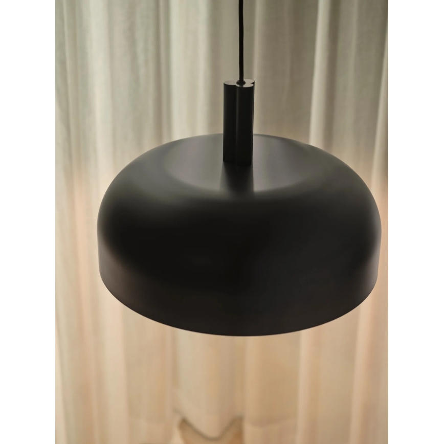 Nordlux - Lampa wisząca na lince SANDRO 1xE27/15W/230V, średnica 40 cm, czarna