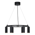 Nordlux - Lampa wisząca na lince VICO 6xGU10/5W/230V czarna
